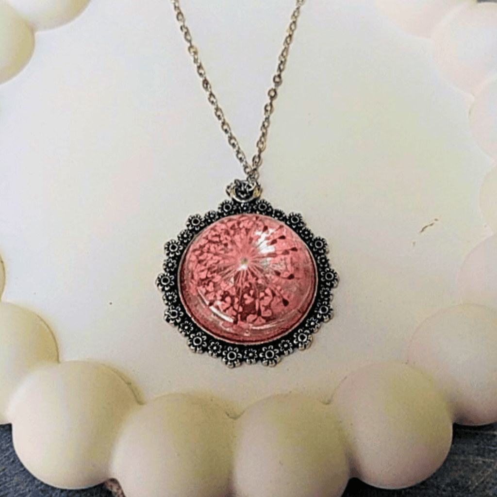 Blush bloom pendent
