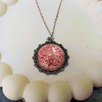 Blush bloom pendent