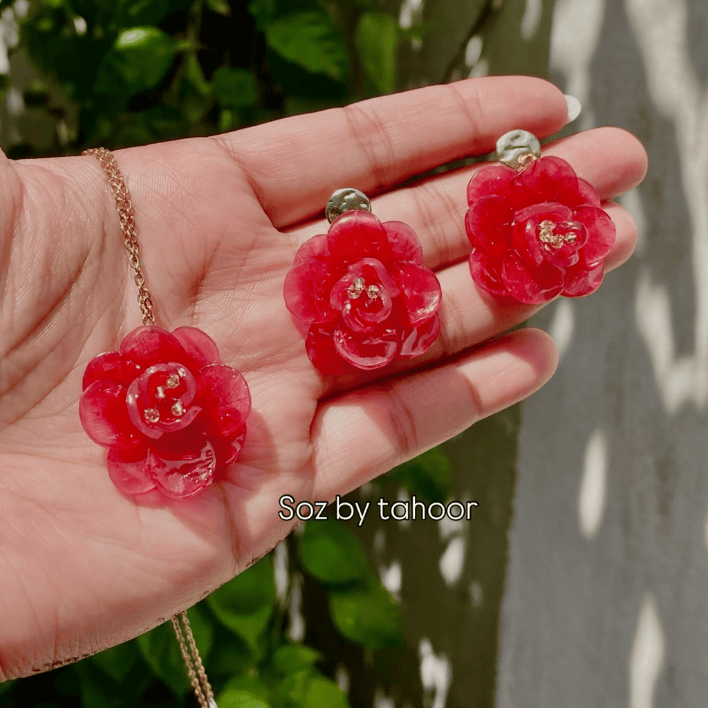 Full bloom rose set