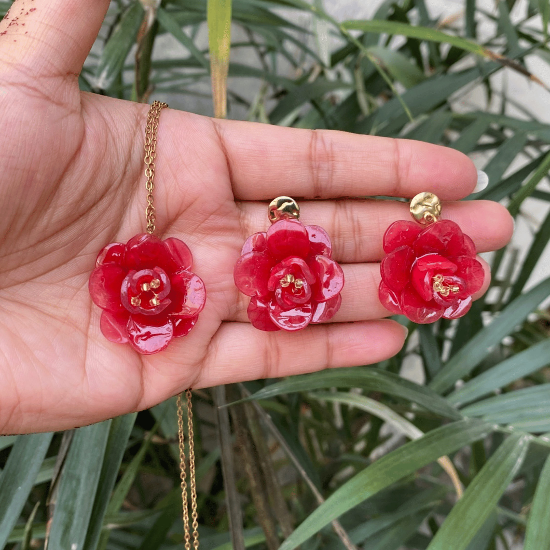 Full bloom rose set