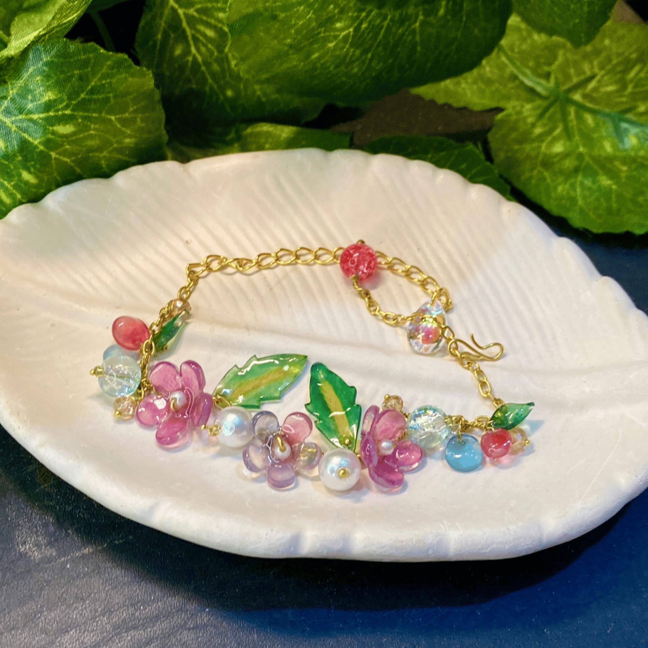 Shrink plastic chain bracelet
