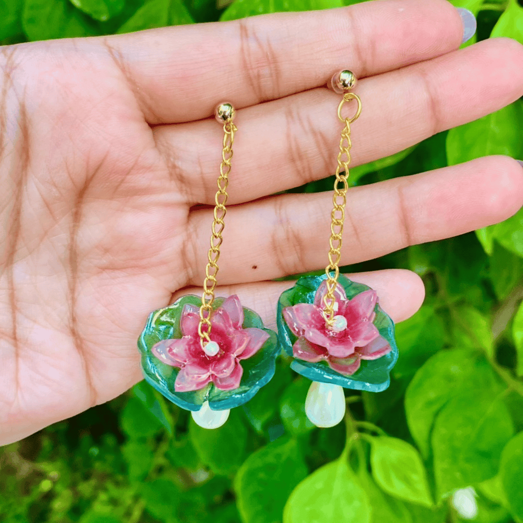 Lotus earrings
