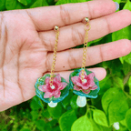 Lotus earrings