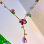 Shrink plastic necklace