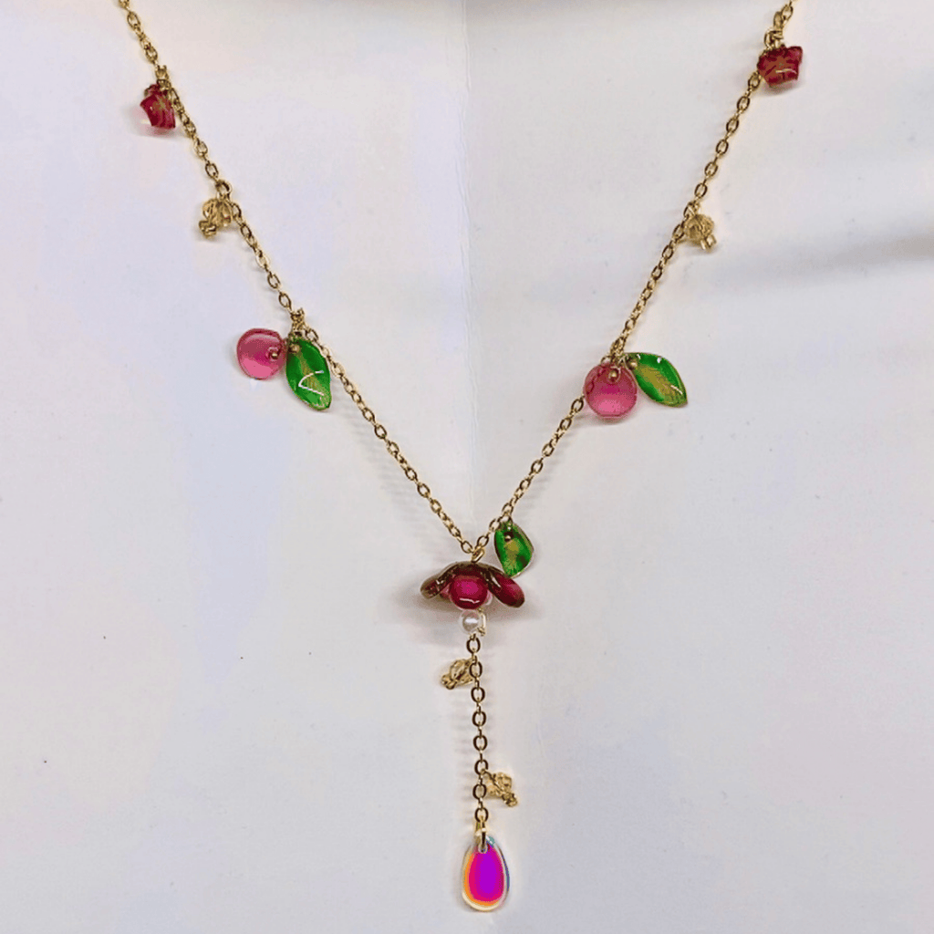Shrink plastic necklace