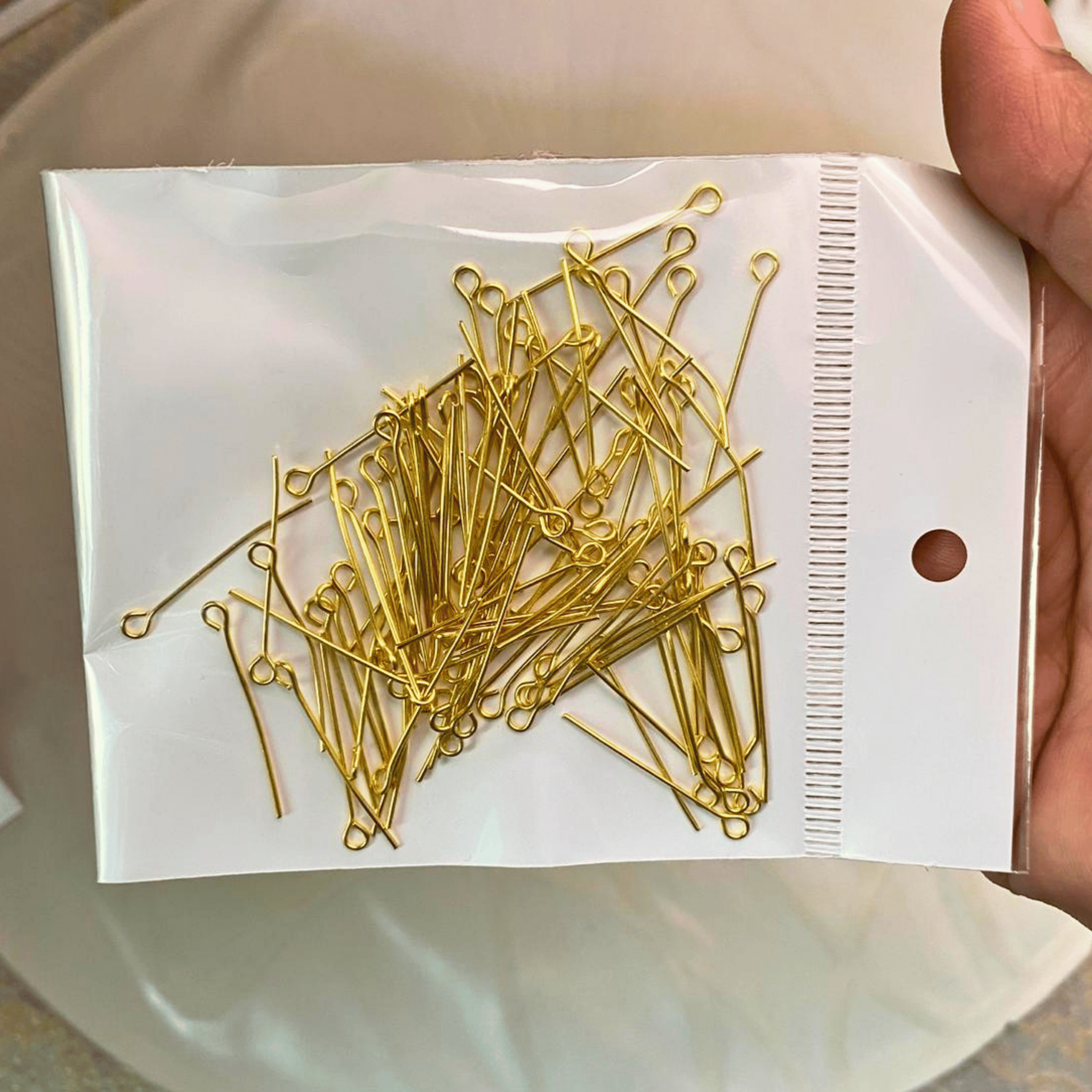 Eye Pins Gold 10g Pack
