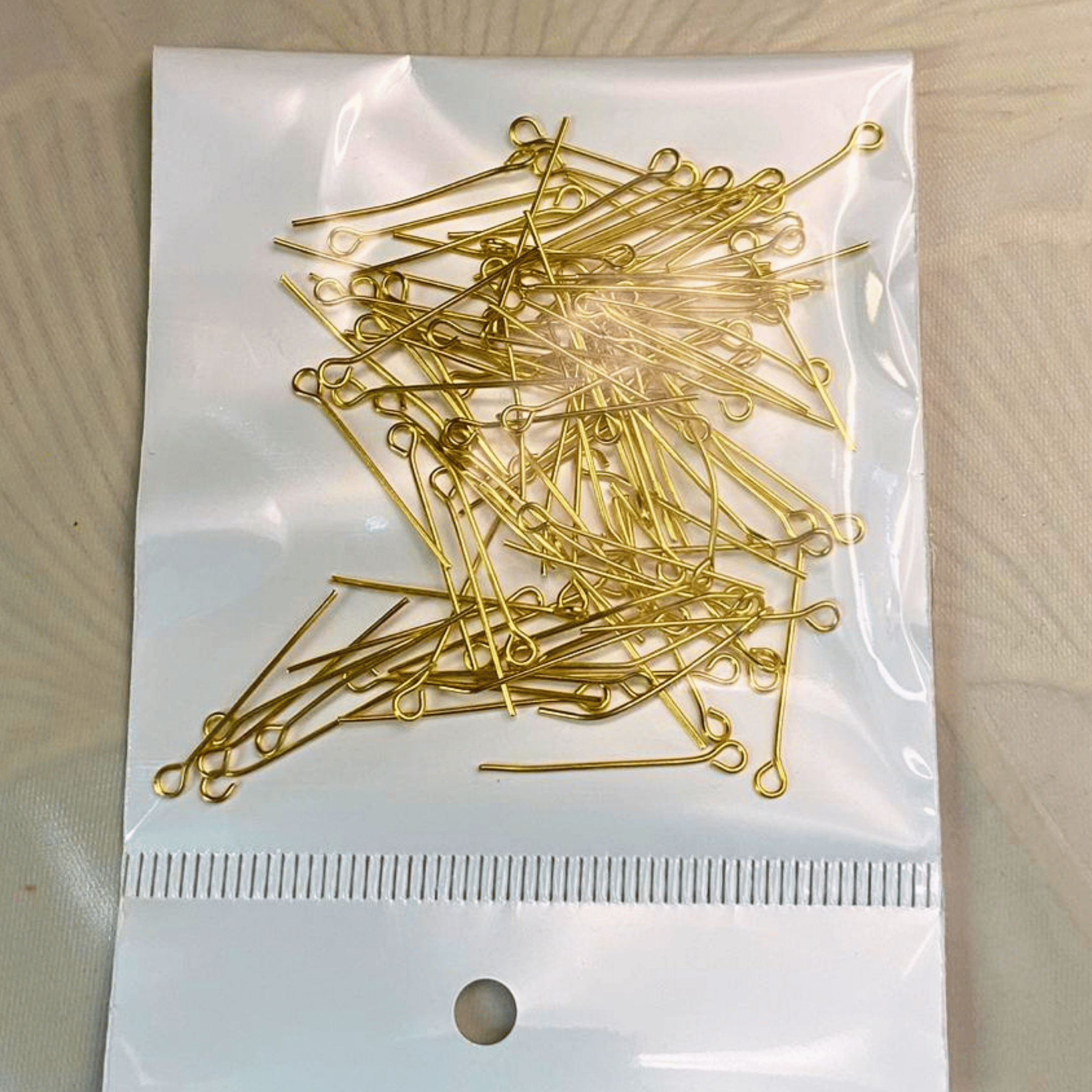 Eye Pins Gold 10g Pack