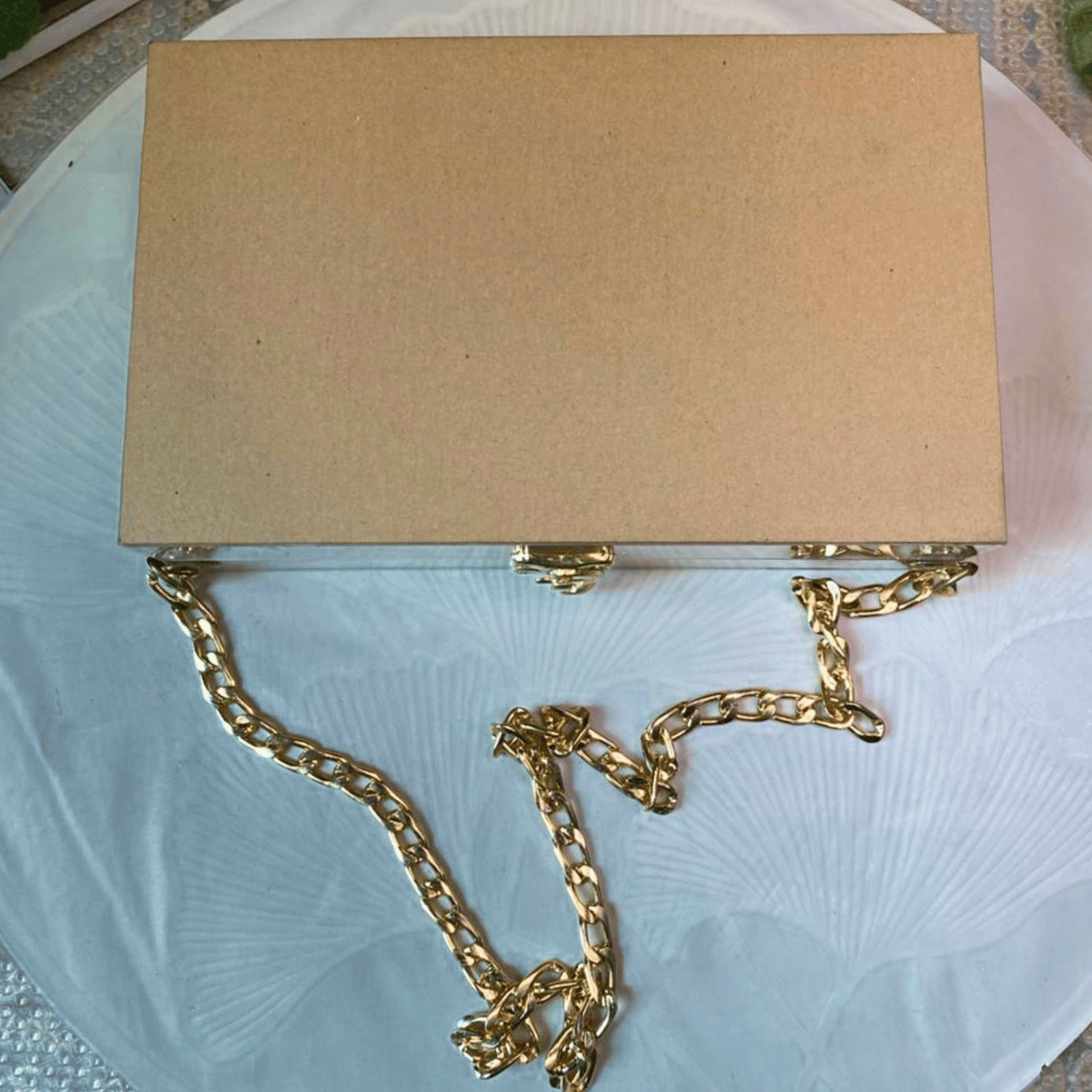 Acrylic bag with chain