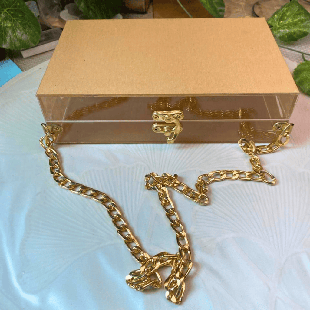 Acrylic bag with chain