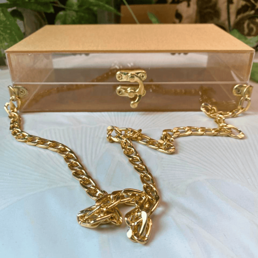 Acrylic bag with chain