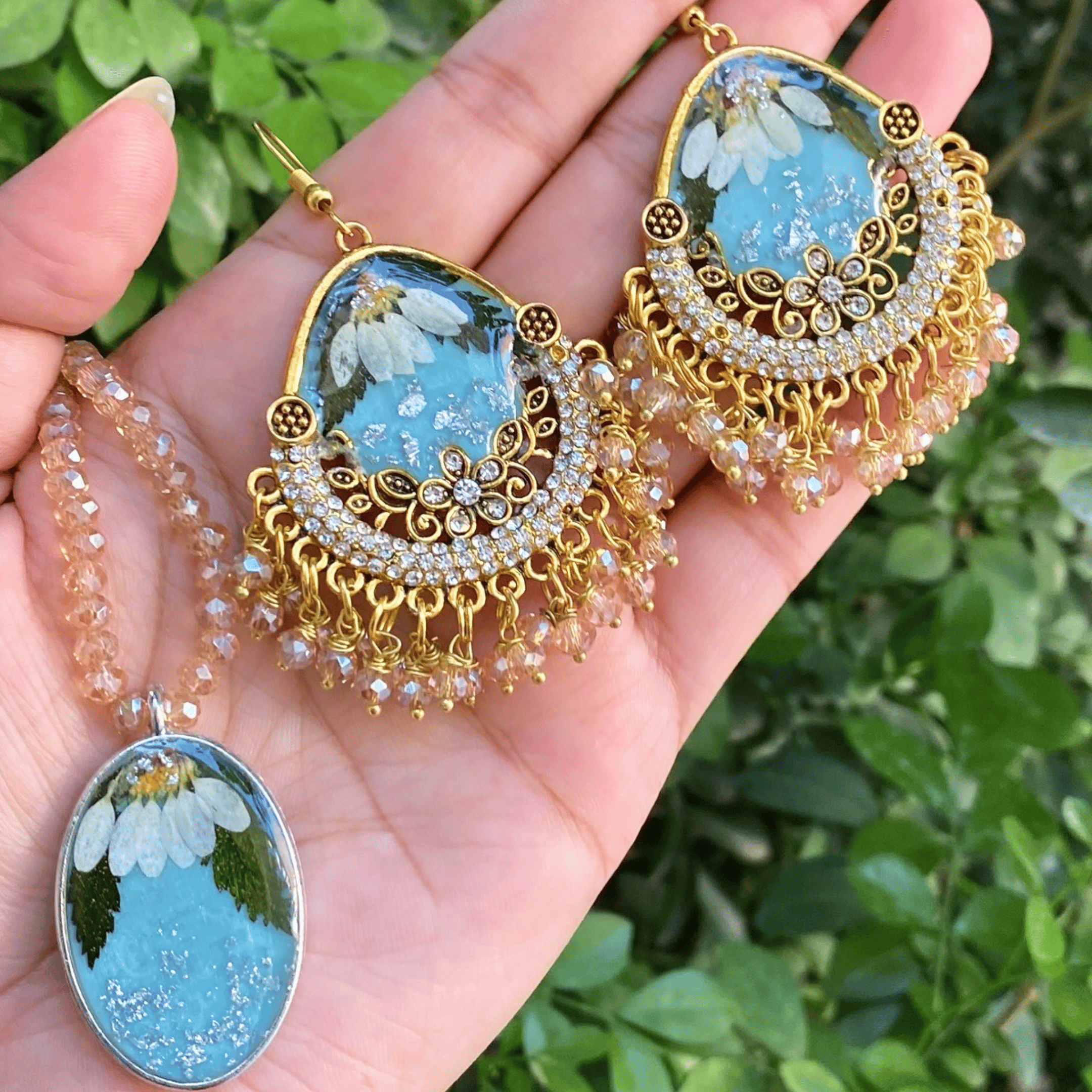Ocean blue resin set