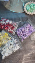 3d giant size assorted acrylic charms 20 g